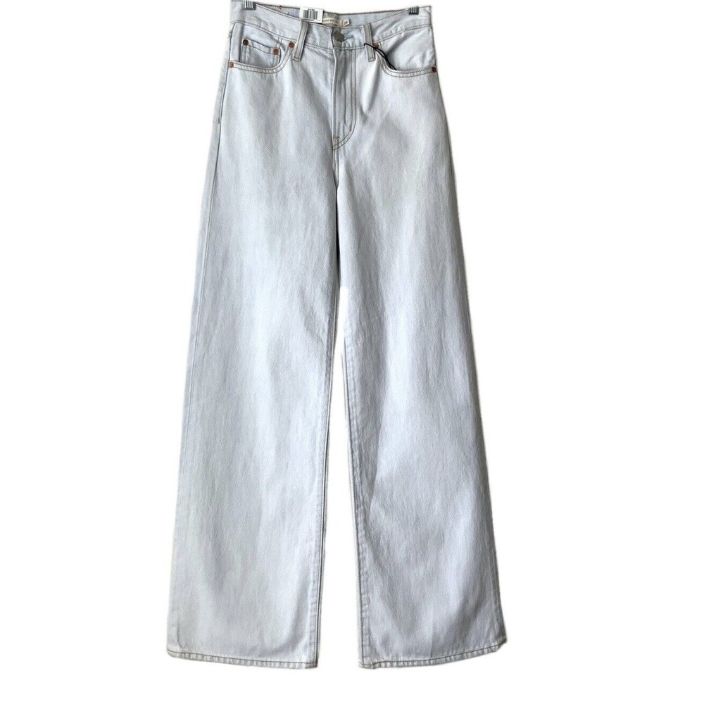 Levi’s Premium Jeans Women’s Size 26 Blue Ribcage Wide Leg Super High Rise Rigid